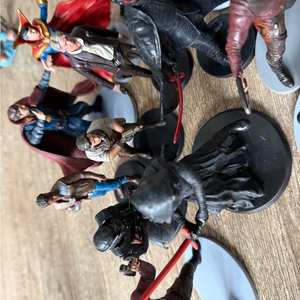 Star Wars Action Figures Set - Red, Black, Blue